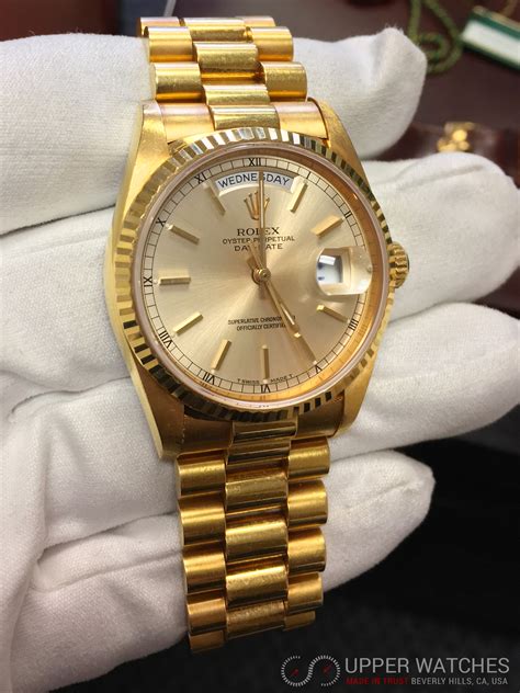 2018 gold presidential rolex|gold presidential rolex price.